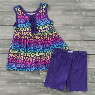 Neon Safari Shorts Set