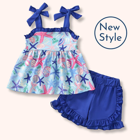 Seaside Stars Shorts Set