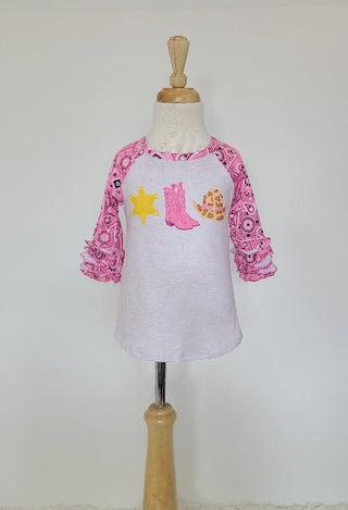 Pink Cowgirl Raglan Shirt