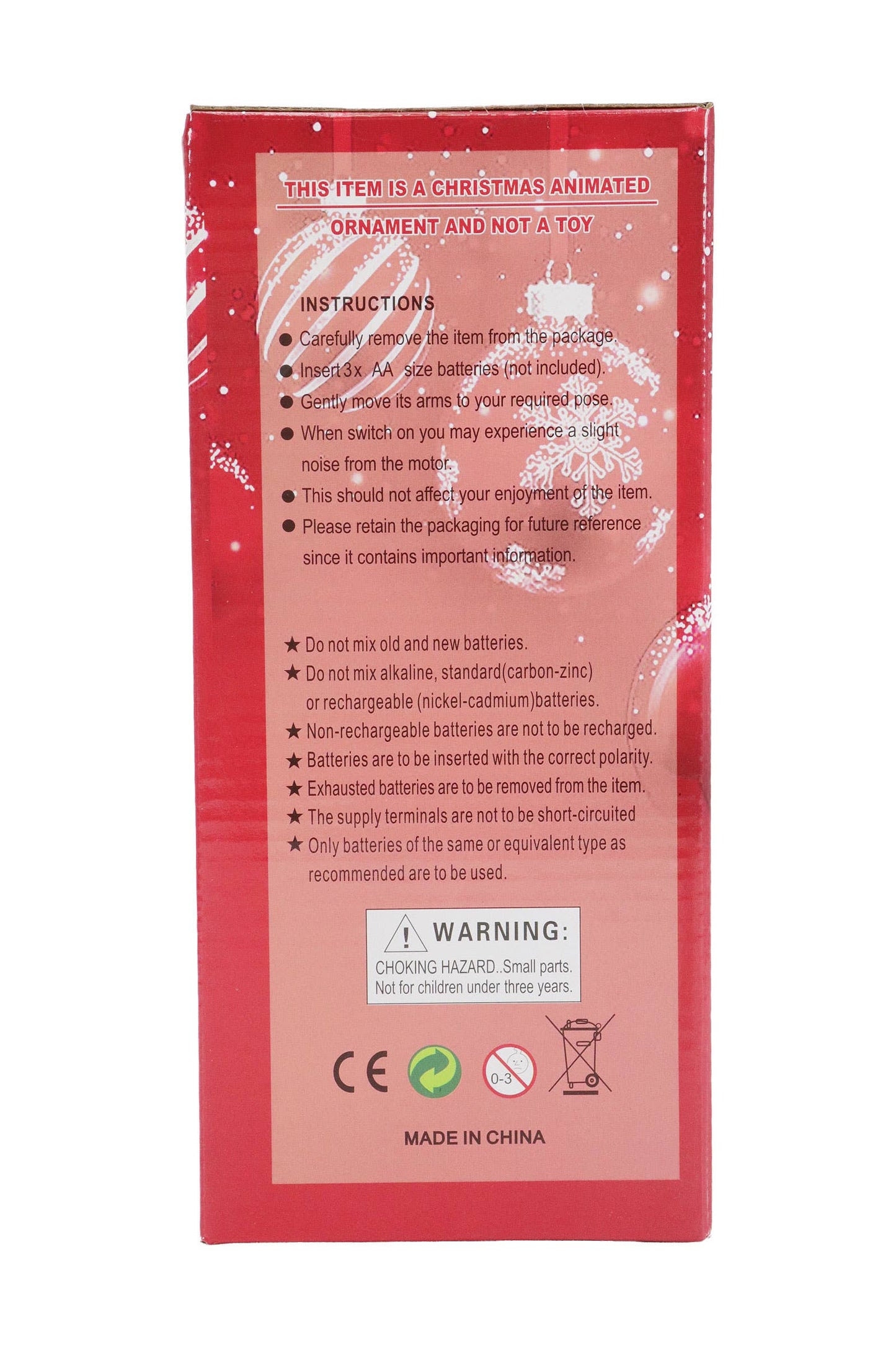 Santa Claus Climbing Music Playing Ornament