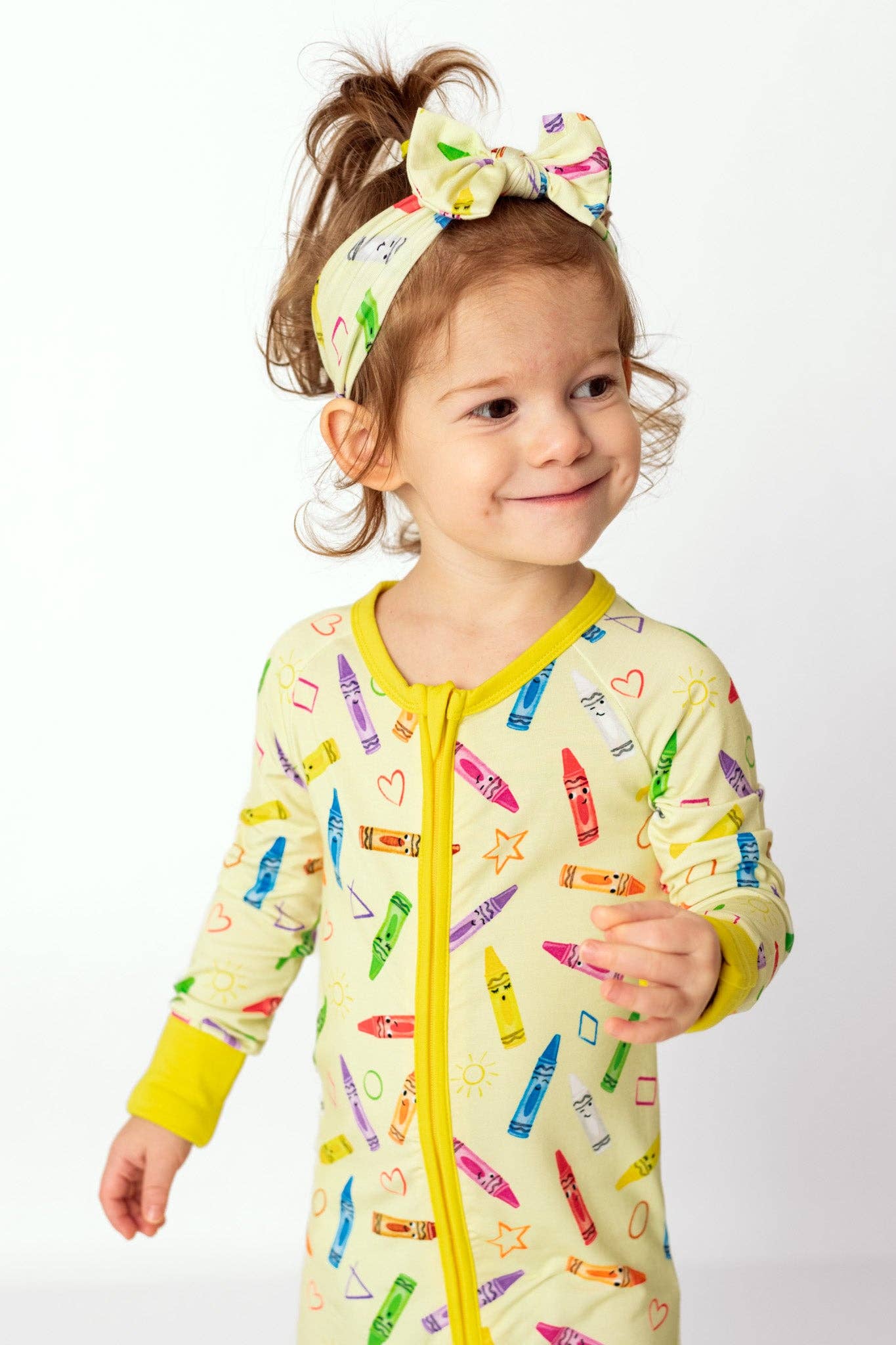Crayon Crew Bamboo Zipper Romper