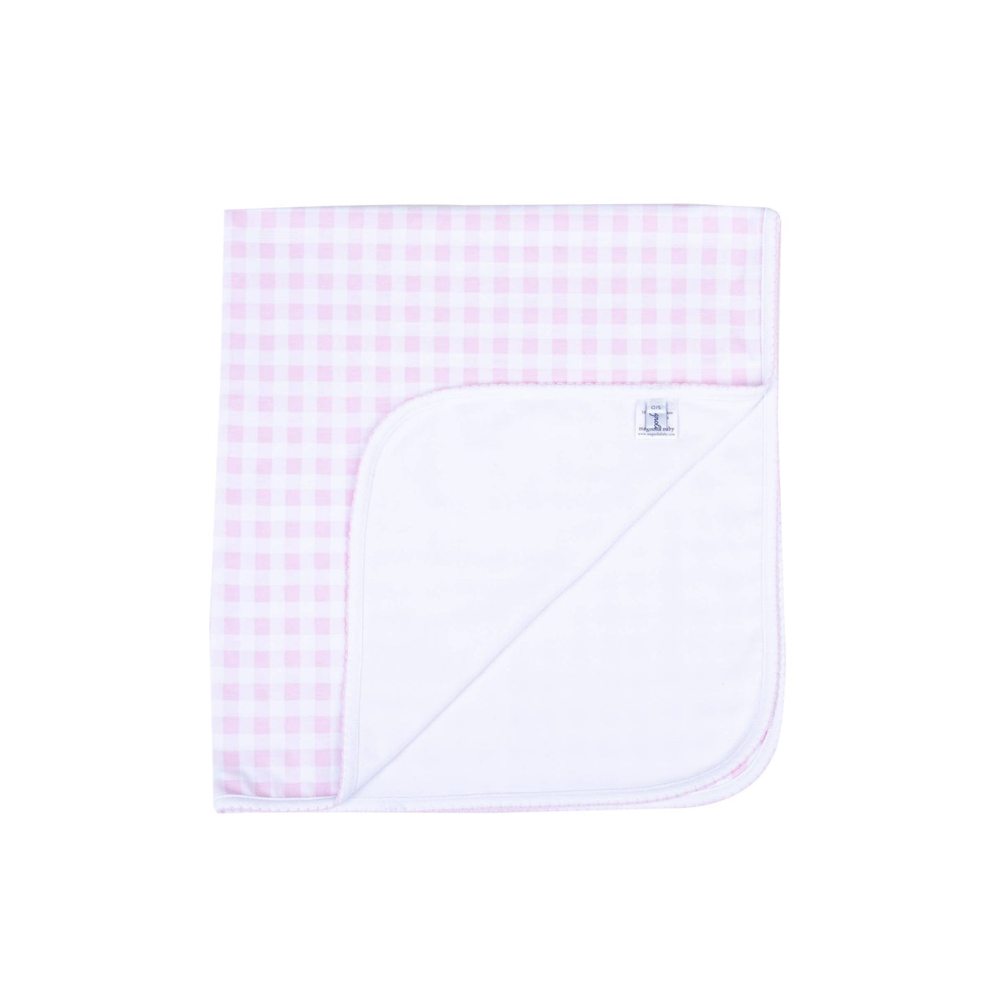 Baby Checks Receiving Blanket - Pink