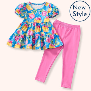 A+ Apples Short Sleeve Long Pants Set