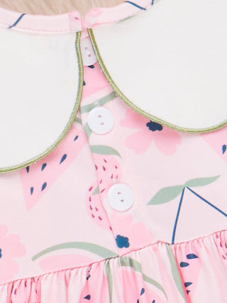 Watermelon Pops Embroidered Ruffle Outfit