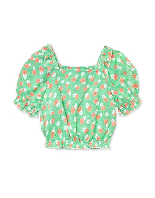 GKT-3150B Girl's Fashion Top w/ Puff Sleeve