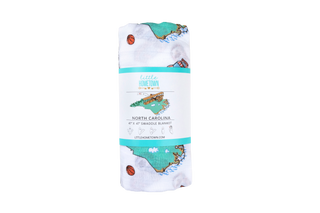 North Carolina Muslin Cotton Baby Swaddle