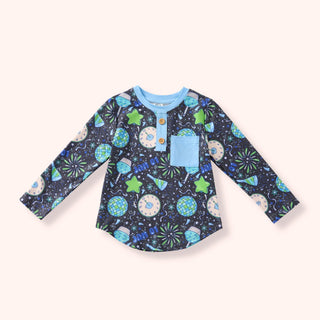 Winterberry Blooms Boy Top