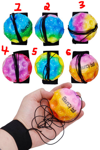 Rainbow Meteorite Bouncy Return Gravity Ball