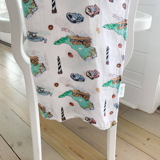 North Carolina Muslin Cotton Baby Swaddle