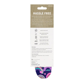 Rainbow Explosion Flat Socks
