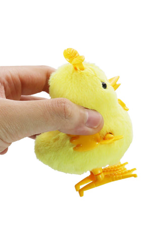 Baby Chick Soft Faux Fur Wind-Up Clockwork Toy