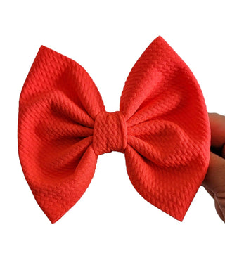 Neon Peach Savannah Bow