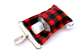Buffalo Plaid Hand Sanitizer Holder