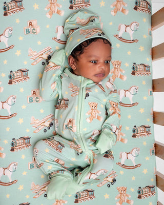 Vintage Toys  Convertible Bamboo Zipper Baby Pajamas