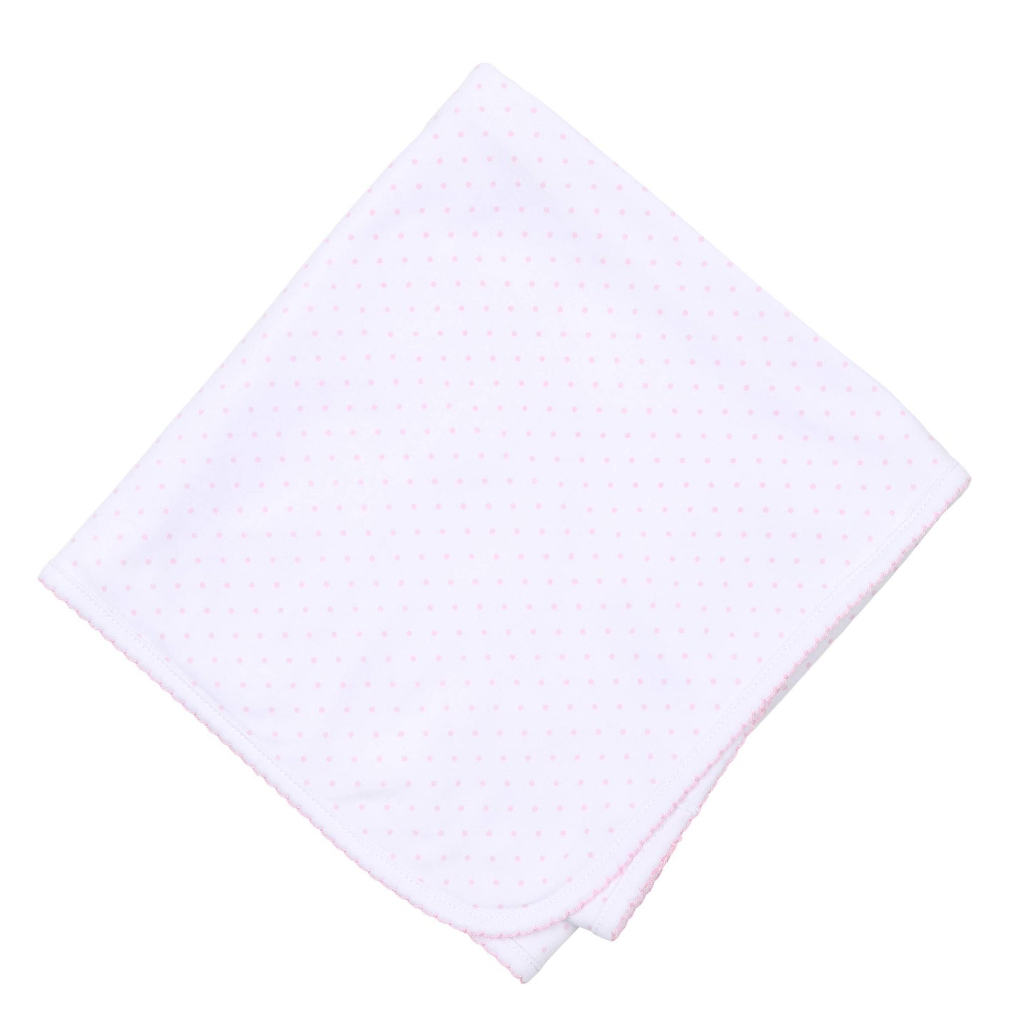 Pink Mini Dots Receiving Blanket