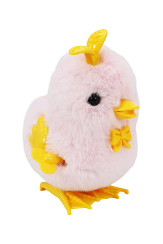 Baby Chick Soft Faux Fur Wind-Up Clockwork Toy