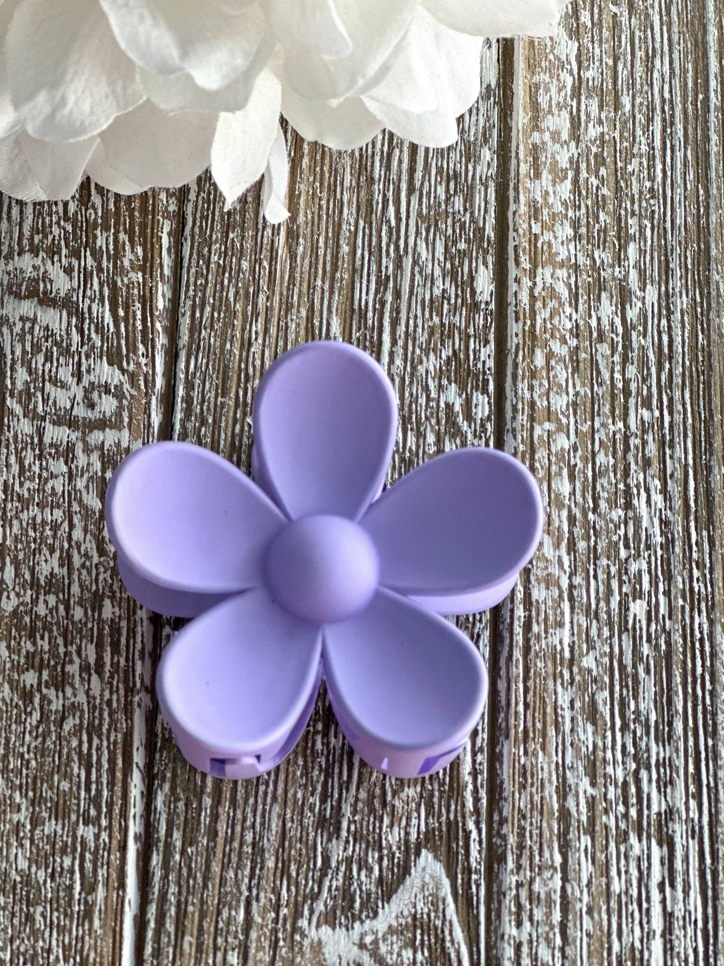 Purple Flower Power Hair Clip