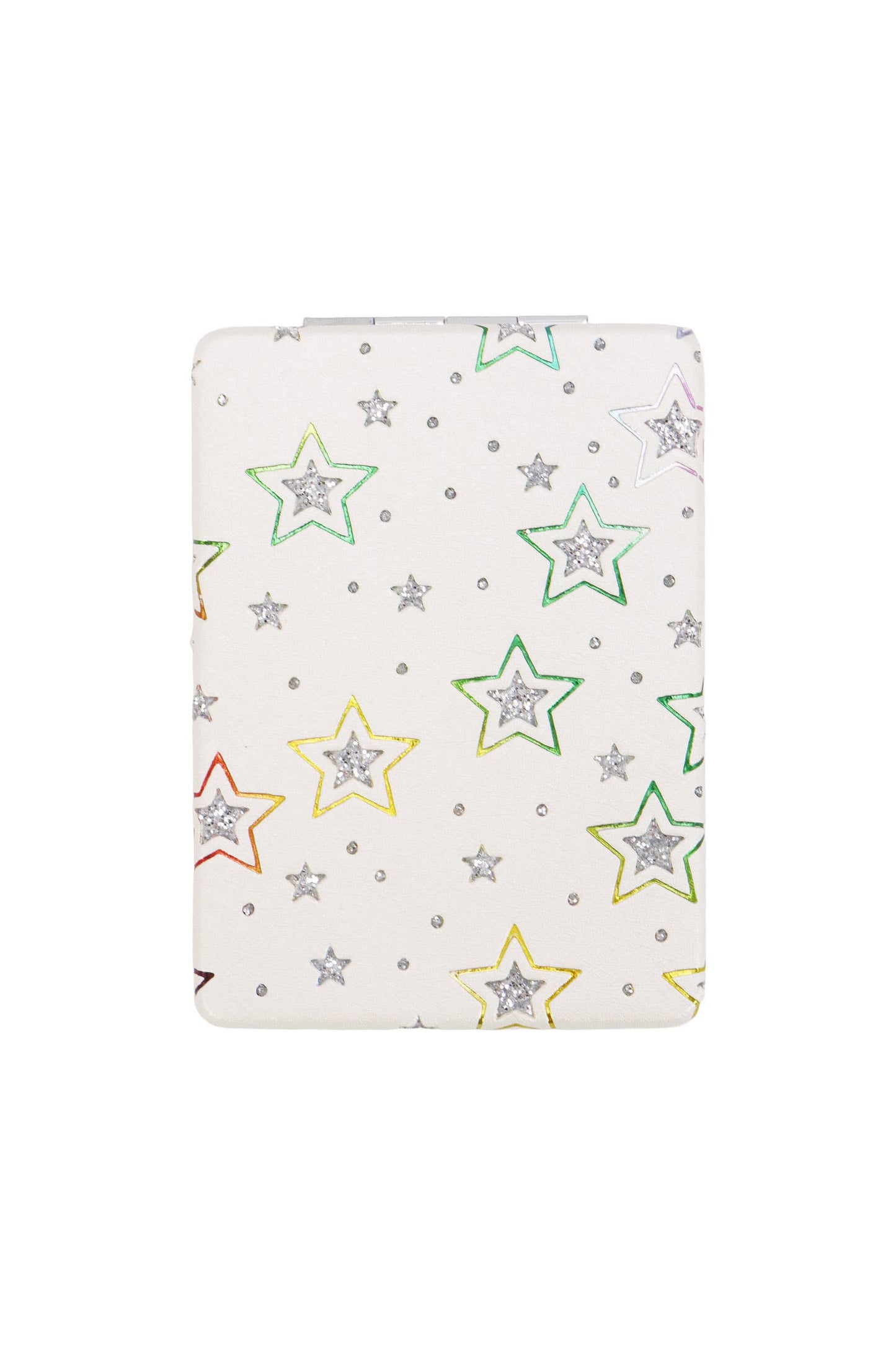 Star Glitter Rainbow Matte Compact Mirror