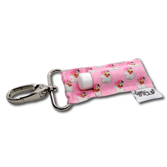 Pink Santa LippyClip® Lip Balm Holder for Chapstick