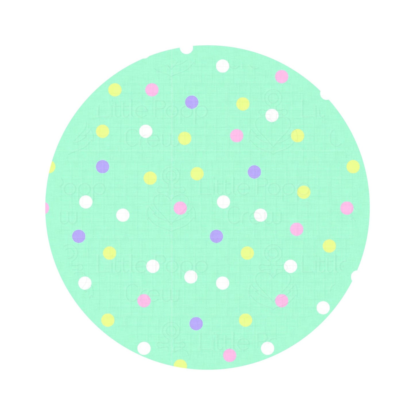 Pastel Dots Mini Quilted Bamboo Baby Blanket