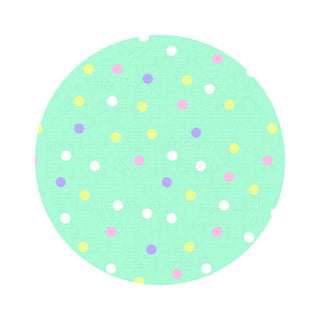Pastel Dots Mini Quilted Bamboo Baby Blanket