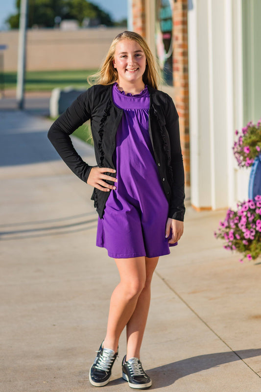 Black Knit Cardigan