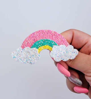 Pop Pink Rainbow Clip