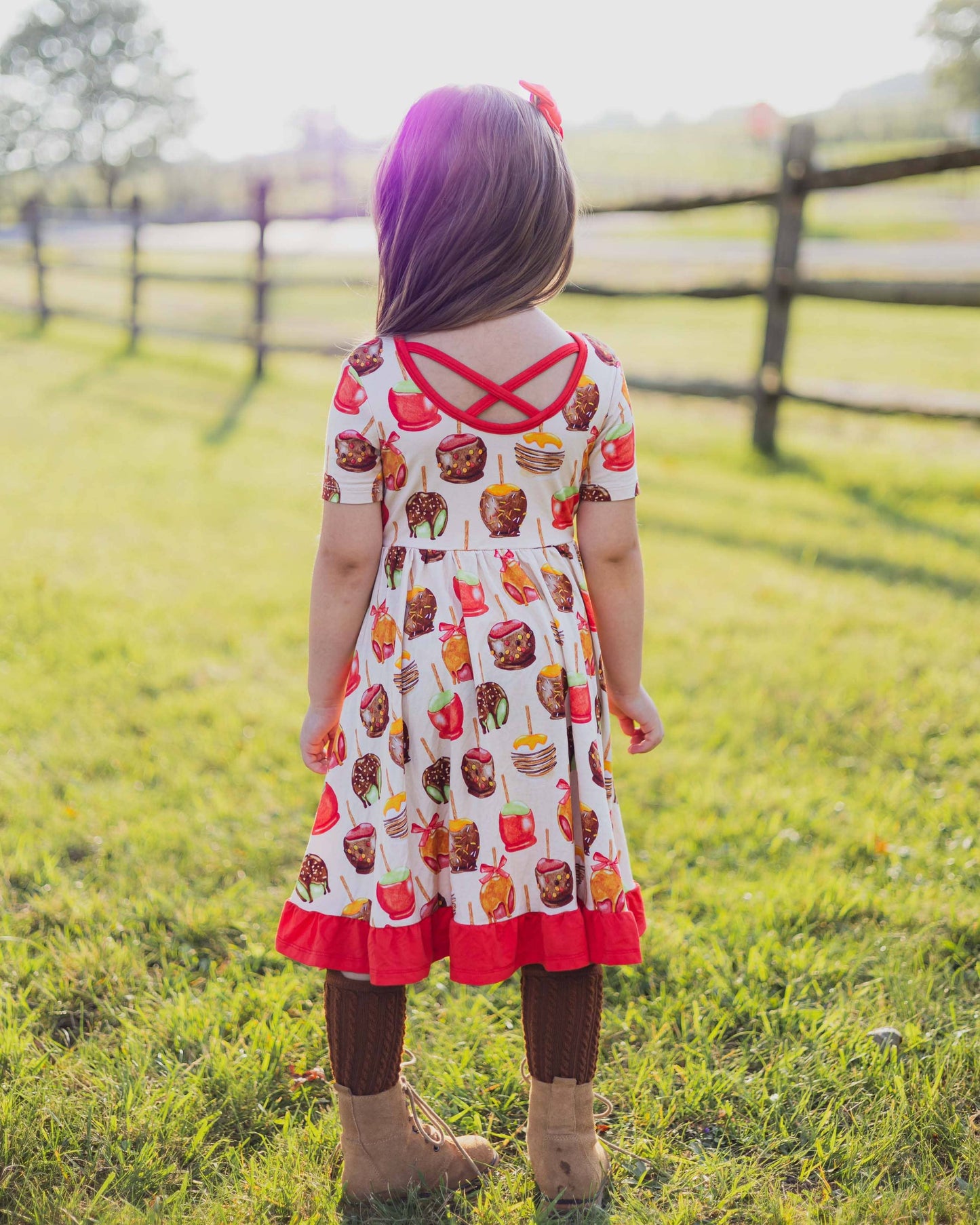 Candy Apples Bamboo Ruffle Dress