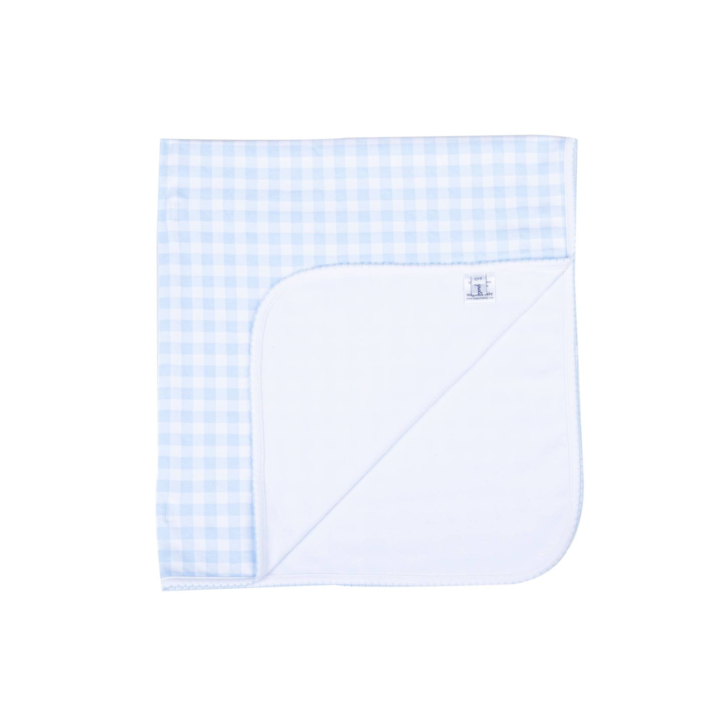 Baby Checks Receiving Blanket - Blue