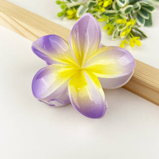 Colorful Plumeria Hair Clip - Choose Color