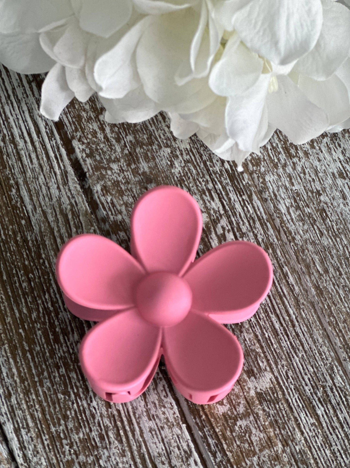 Pink Flower Power Hair Clip