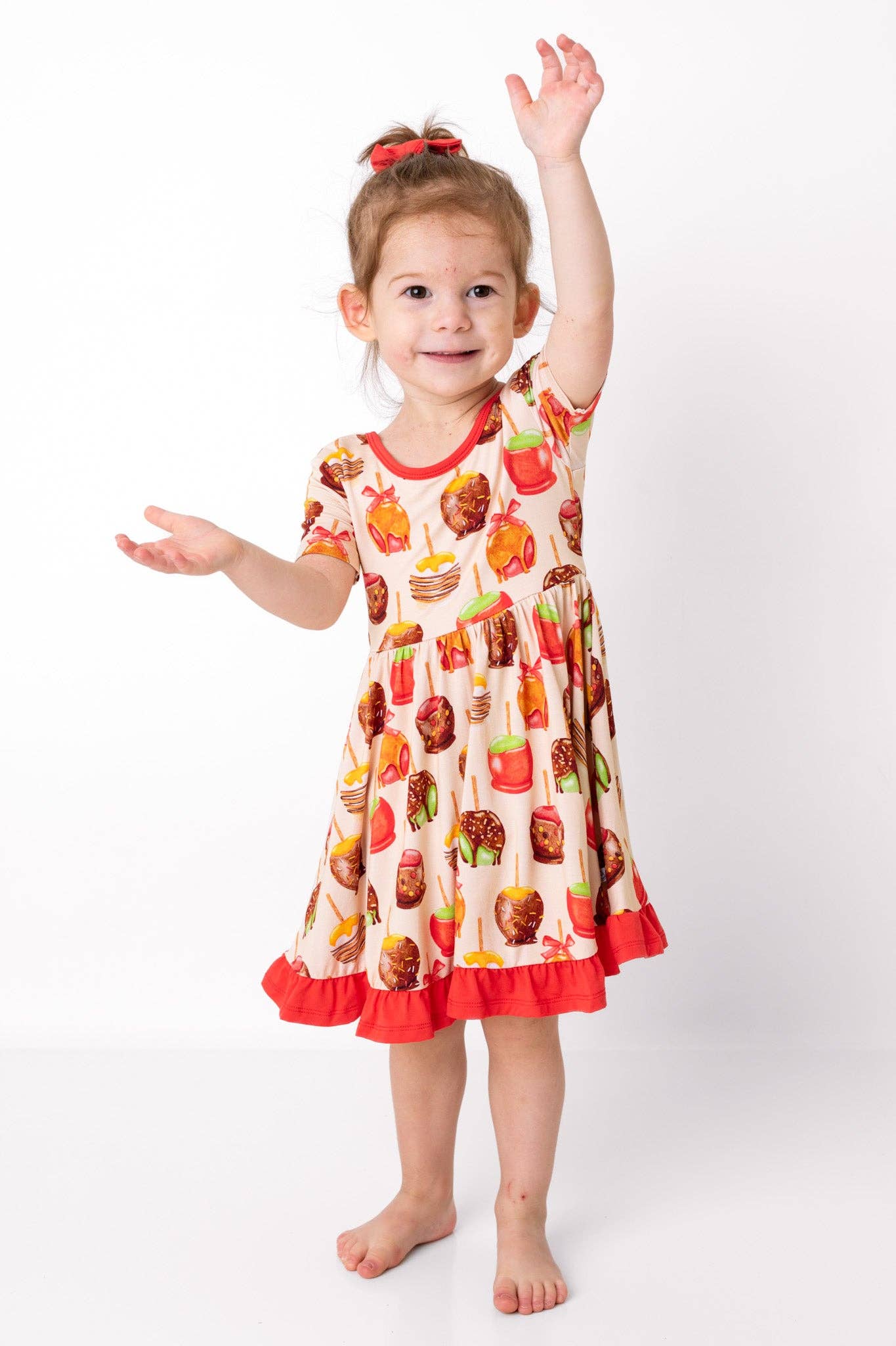 Candy Apples Bamboo Ruffle Dress