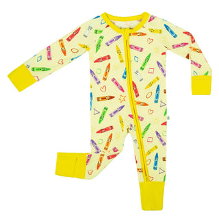 Crayon Crew Bamboo Zipper Romper