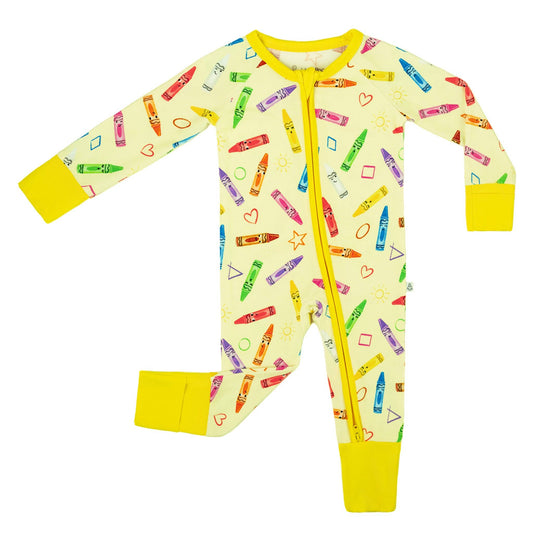 Crayon Crew Bamboo Zipper Romper