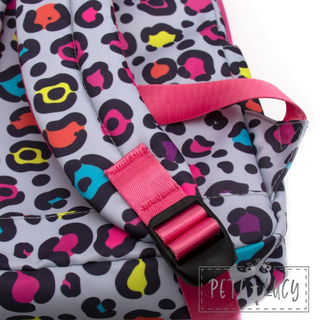 Neon Leopard Backpack 3 piece set