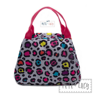 Neon Leopard Backpack 3 piece set