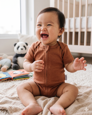 Mocha Short Sleeve Zipper Bodysuit