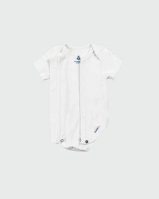 Pearl Short Sleeve Zipper Bodysuit