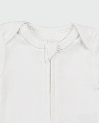 Pearl Short Sleeve Zipper Bodysuit