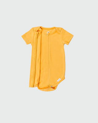 Sunburst Short Sleeve Zipper Bodysuit