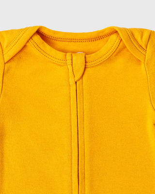 Sunburst Short Sleeve Zipper Bodysuit