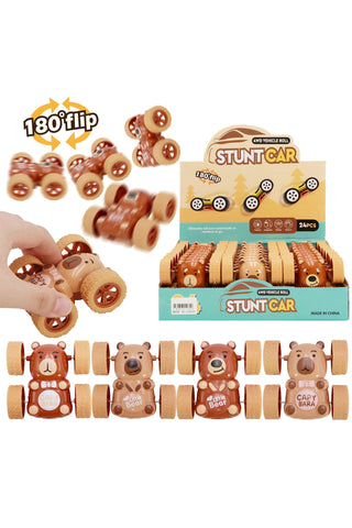 Capybara Teddy Bear Wind-up Car Toy