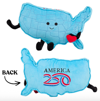 America 250 USA Mascot Plush | USA Map Souvenir | Plush Toy