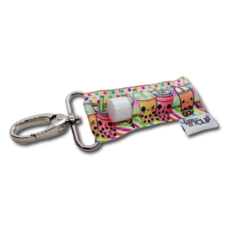 Happy Boba Tea LippyClip® Lip Balm Holder
