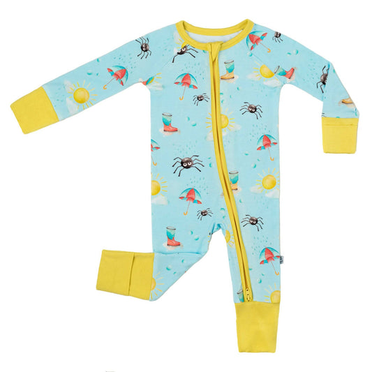 Spring Showers Bamboo Zipper Pajamas
