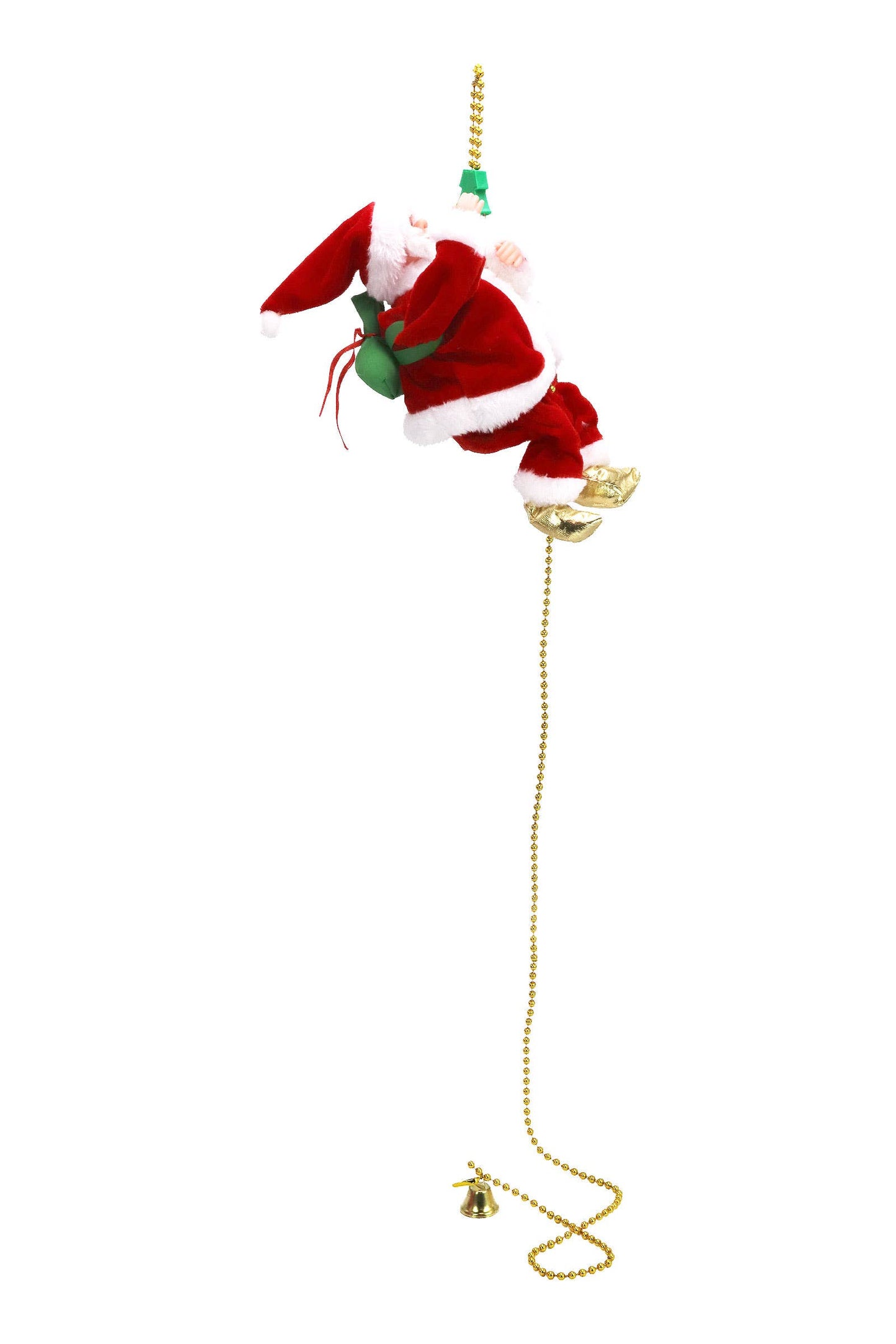 Santa Claus Climbing Music Playing Ornament
