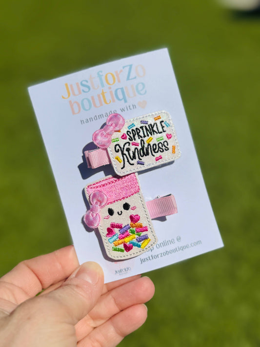 Sprinkle Kindness Hair Clips
