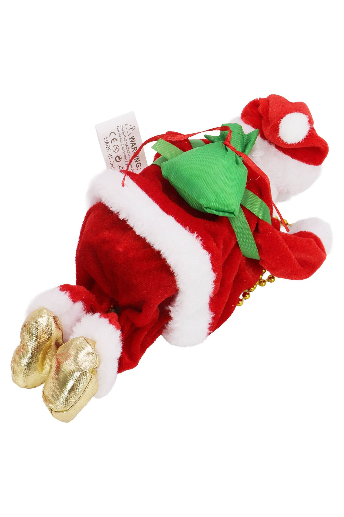 Santa Claus Climbing Music Playing Ornament