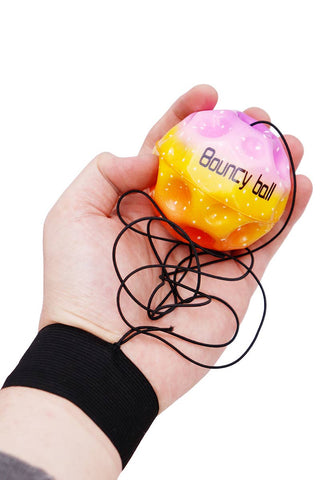 Rainbow Meteorite Bouncy Return Gravity Ball