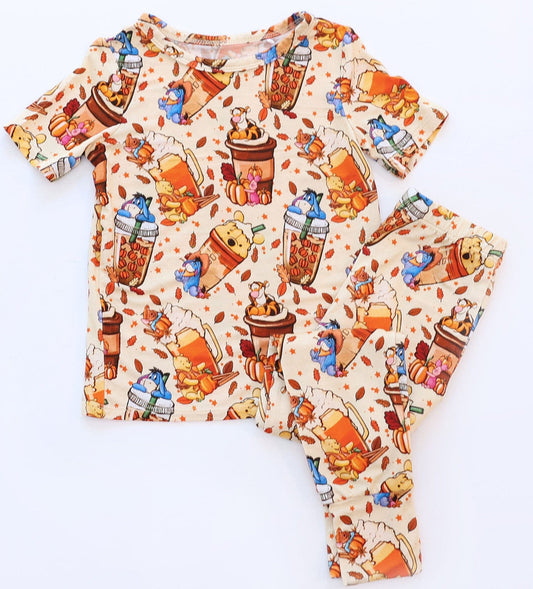 Pooh Brew Short Sleeve Pants Loungewear